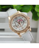 KW80717 CUTE KITTY WATCHES WHITE