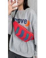 KW80723 KOREAN FASHION CHEST BAG RED
