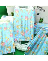 FM1002 WISDOM GRACE Kid Disposable Cartoon Design Kids 3 Ply Face Mask BFE99 PFE99 Premium Ear-Loop 50pcs Blue Melody