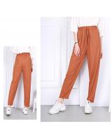 QA-792 STYLISH PEGGED PANTS BROWN