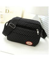 KW80801 Women's Dot Sling Bag Black White