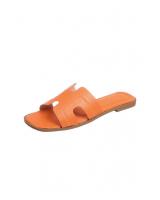 QA-806 FLAT SANDALS ORANGE