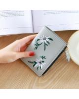 KW80850 Flowers Women's Purse Light Grey