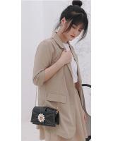 KW80853 Flower Sling Handbag Black