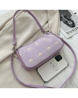 KW80874 Flower Sling Handbag Purple