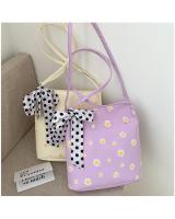 KW80881 Flower Shoulder Bag Purple