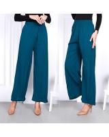 QA-832 PLEATED CASUAL PANT TEAL