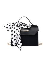 KW80893 Ribbon Crossbody Bag Black