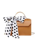 KW80893 Ribbon Crossbody Bag Brown