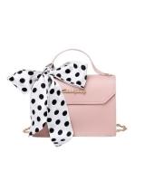 KW80893 Ribbon Crossbody Bag Pink