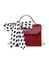 KW80893 Ribbon Crossbody Bag Red