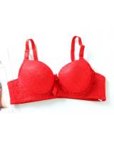 QA-837 LACE UNDERWIRE BRA RED