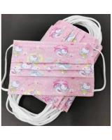 FM1004 WISDOM GRACE Kid Disposable Cartoon Design Kids 3 Ply FaceMask BFE99 PFE99 Premium Ear-Loop 10pcs Hello Kitty Uni