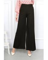QA-869 - Pleated Wide Leg Palazzo Army Green
