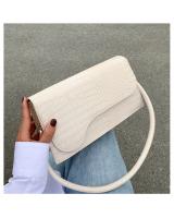 QA-898 Korean Fashion Baguette Sling Bag White