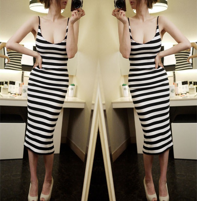 WD4144 Sexy Dress Black