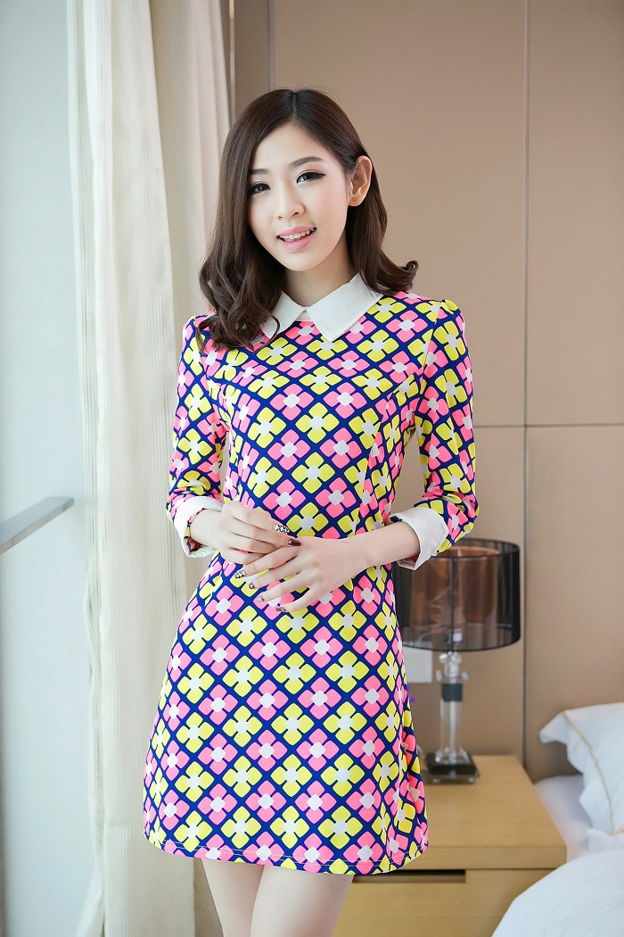 WD4210 Fashion Dress Blue