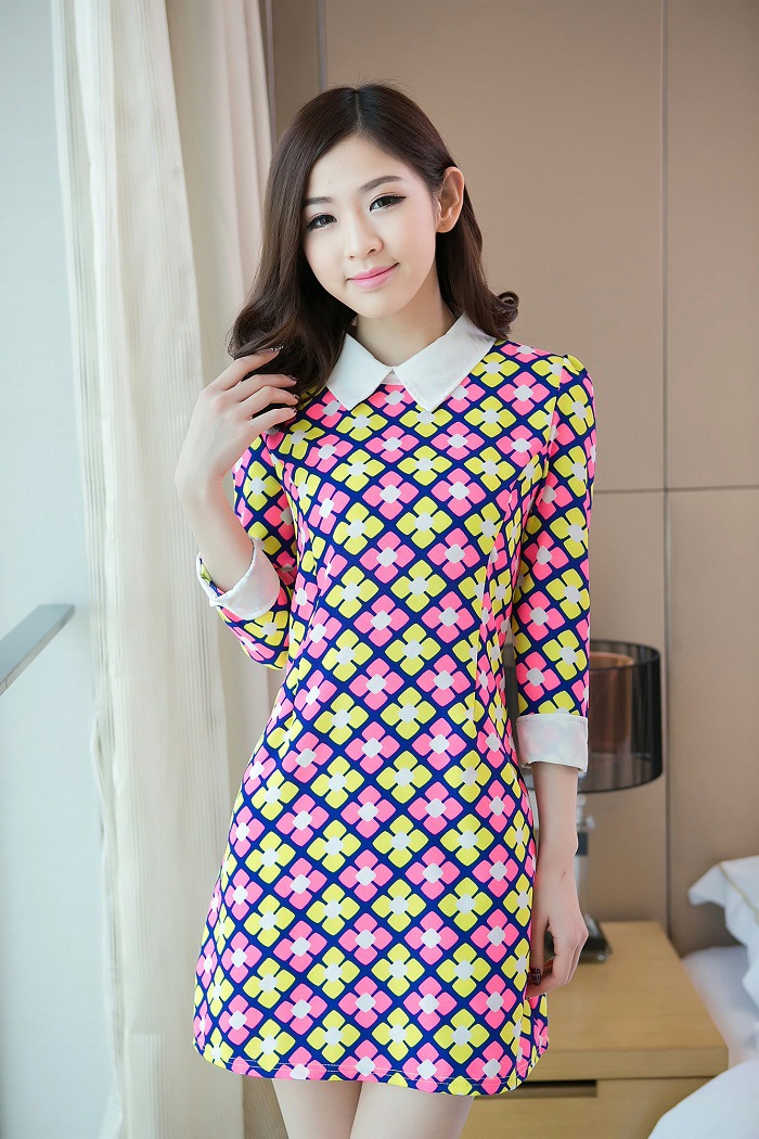 WD4210 Fashion Dress Blue
