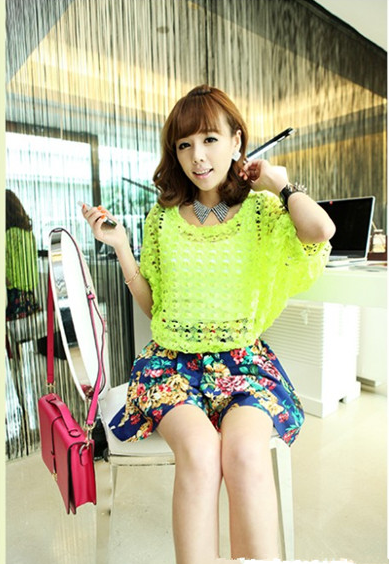 WT9135 Fashion Lace Top Green