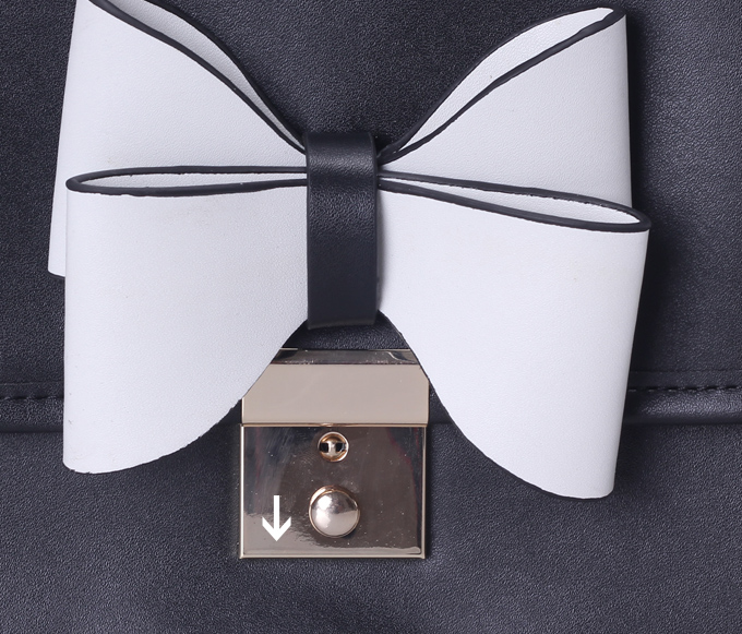 WB3042 Cute Ribbon Bag Black