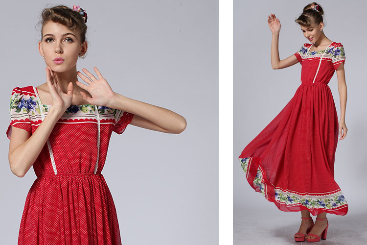 WD4477 Elegant Dress Red