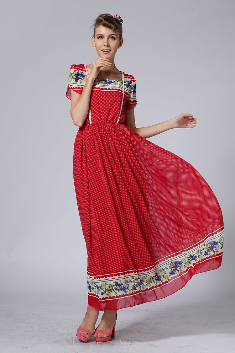 WD4477 Elegant Dress Red