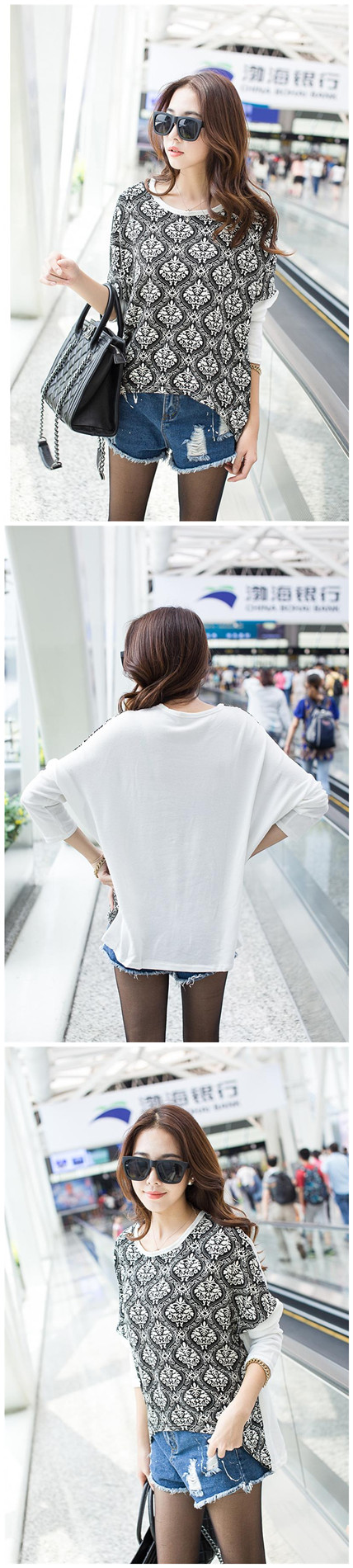 WT5040 Korea Stylish Top White