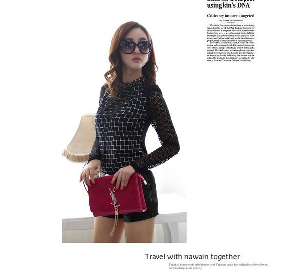 WT5048 Korea Fashion Top Black