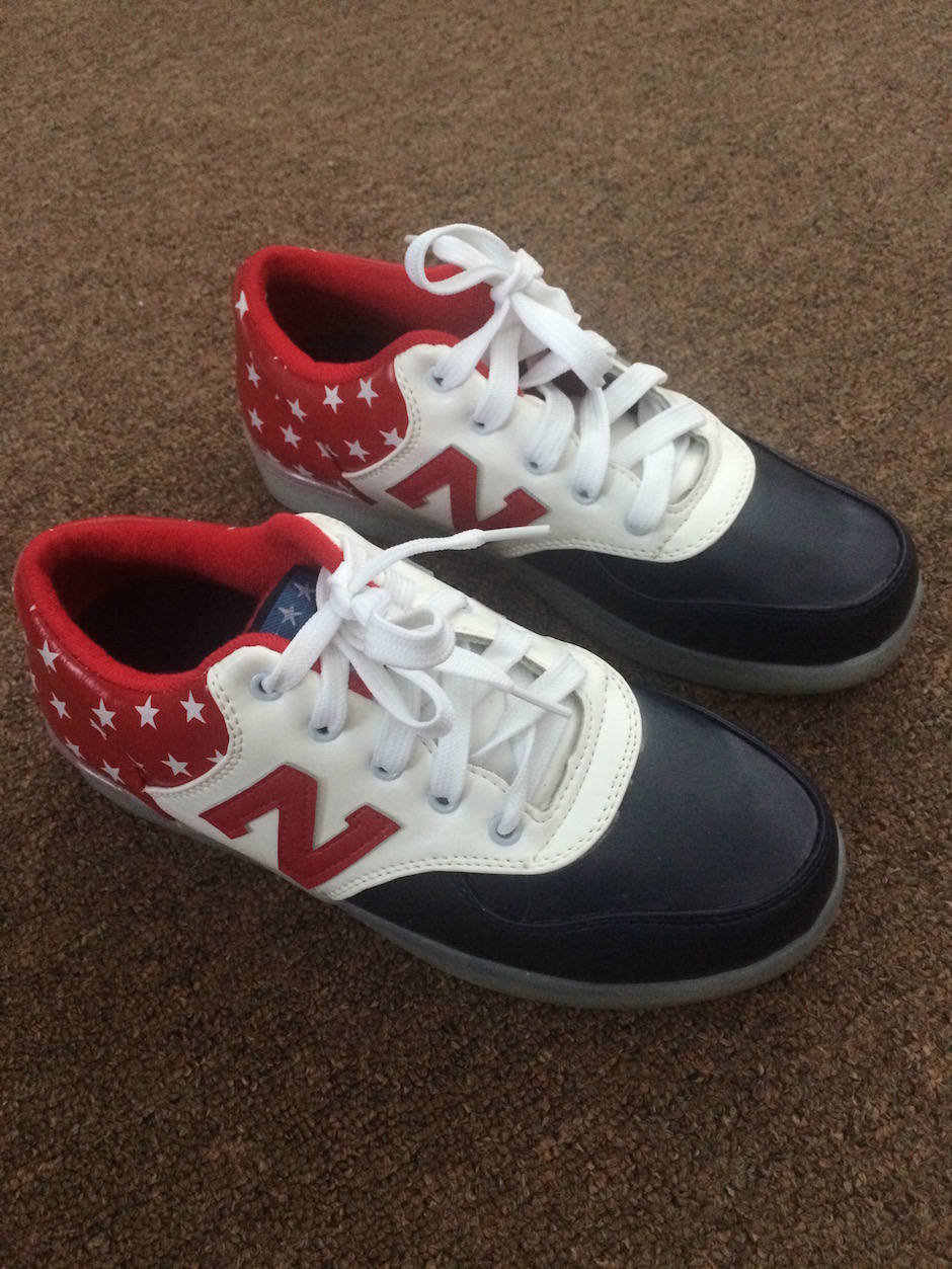 WS001 Cool Multi Colour LED Shoes Front Blue