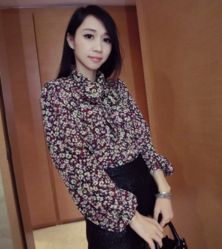 WT5554 Floral Top As Picture