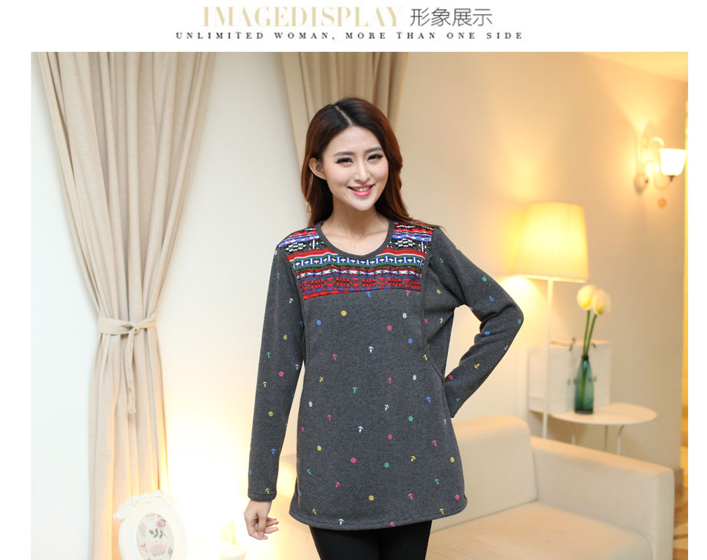 WT5563 Fashion Maternity Top Grey