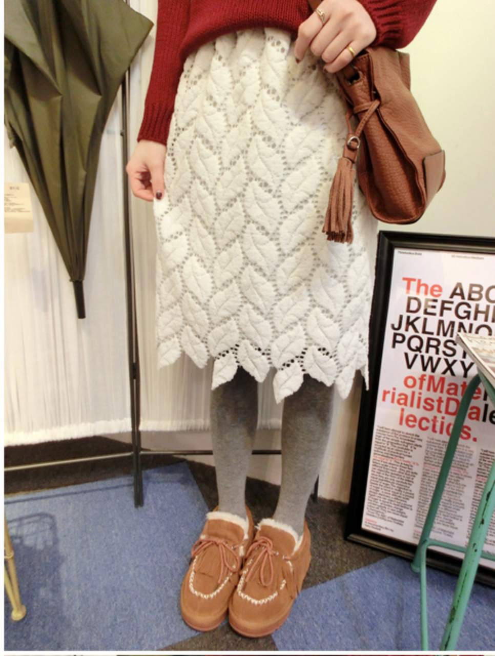 WP5613 Pretty Lace Skirt White