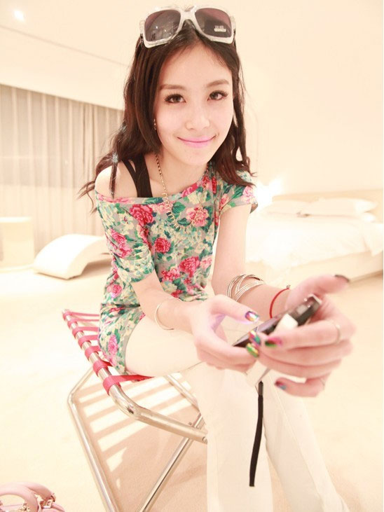 WT5633 Floral Top As Picture