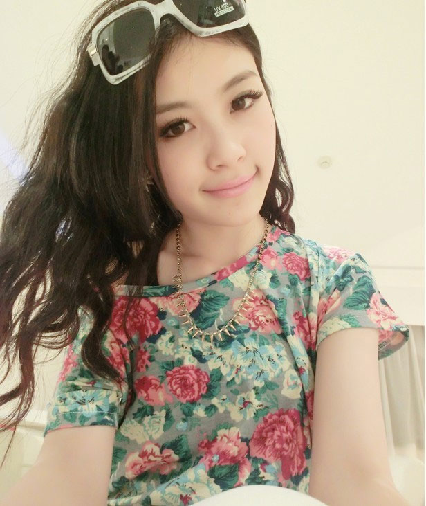 WT5633 Floral Top As Picture