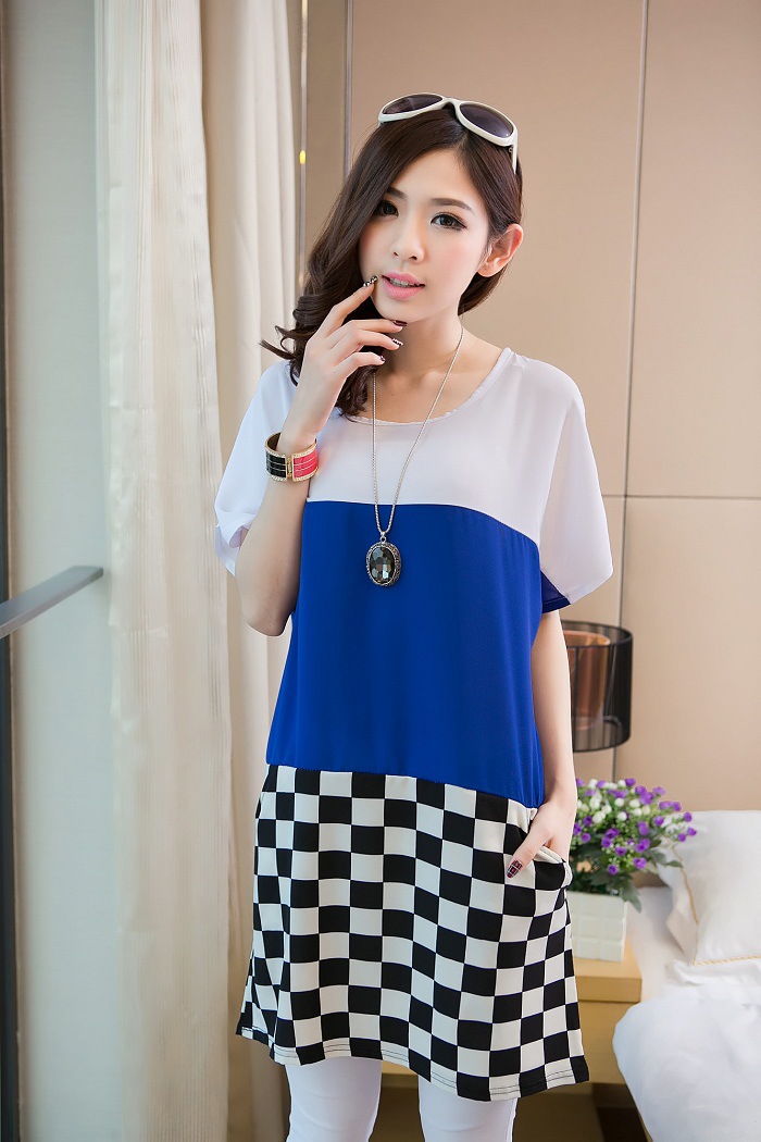 WD5694 Stylish Dress Blue