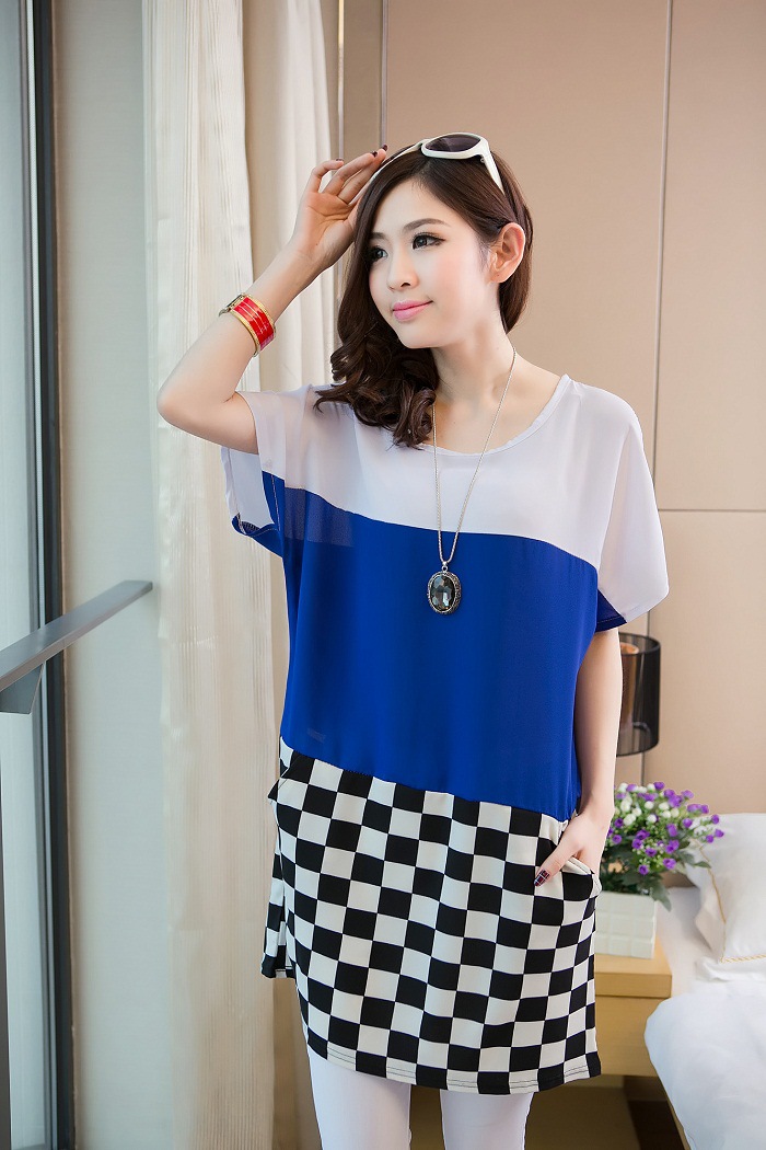 WD5694 Stylish Dress Blue