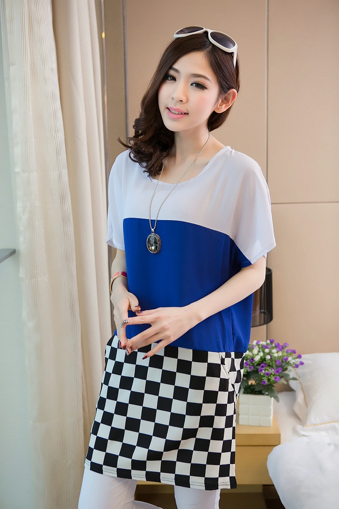 WD5694 Stylish Dress Blue