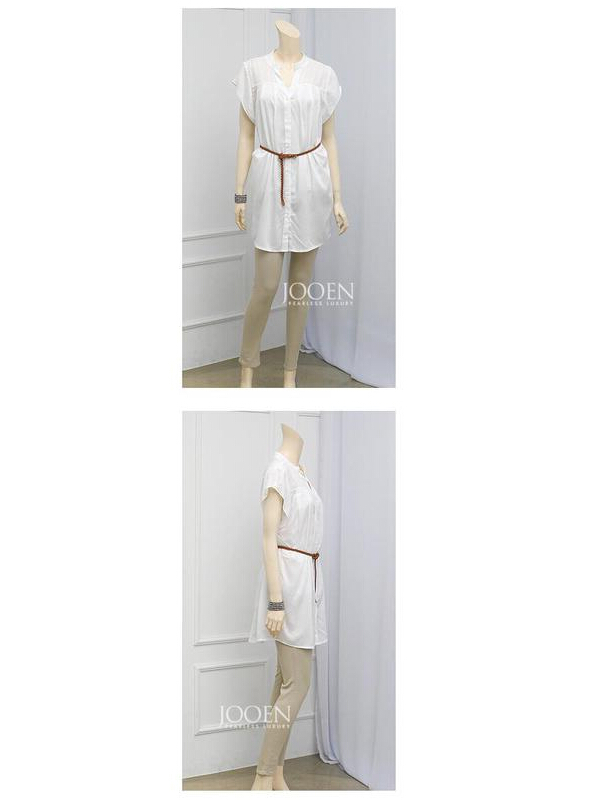 WT5720 Fashion Long Top White
