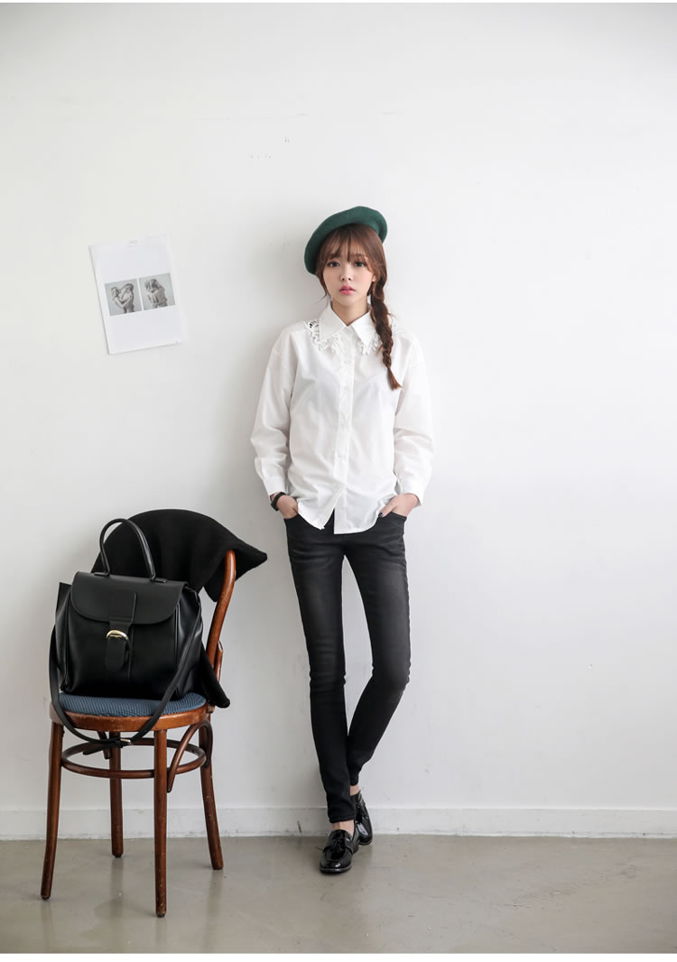 WT5748 Fashion Top White