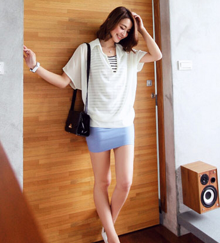 WT5771 Two Pieces Top White