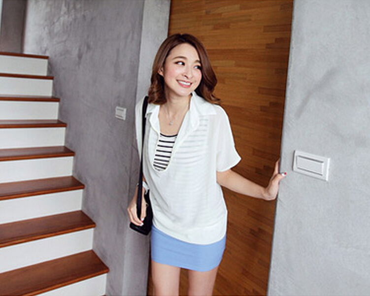 WT5771 Two Pieces Top White