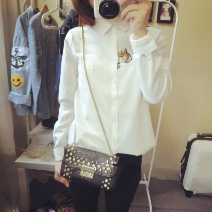 WT5791 Fashion Top White