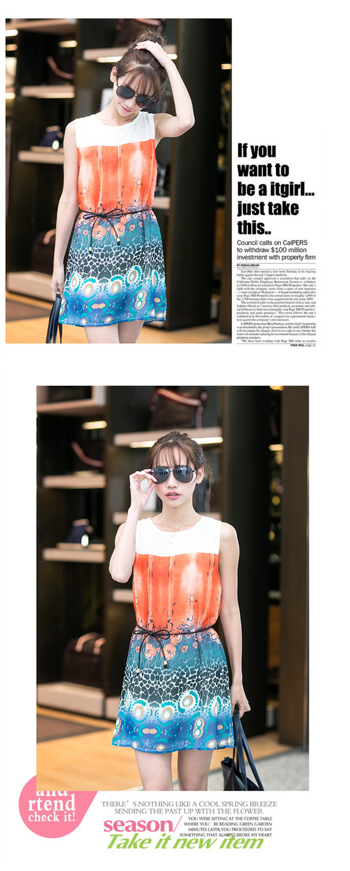 WD5800 Unique Dress Orange