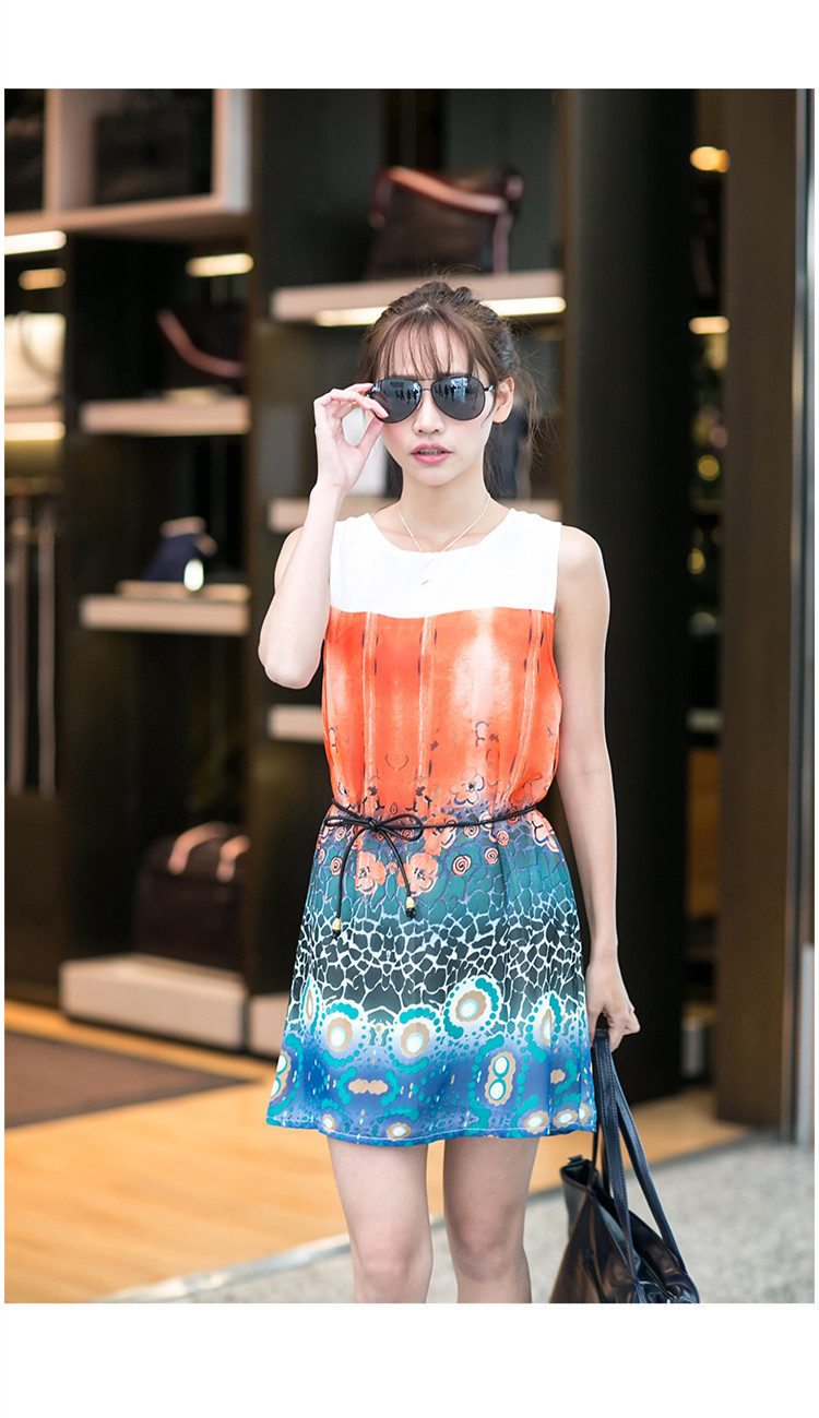 WD5800 Unique Dress Orange
