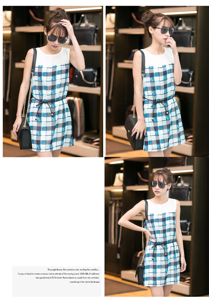 WD5807 Fashion Dress Blue