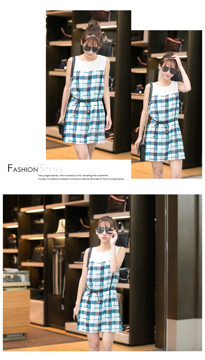 WD5807 Fashion Dress Blue