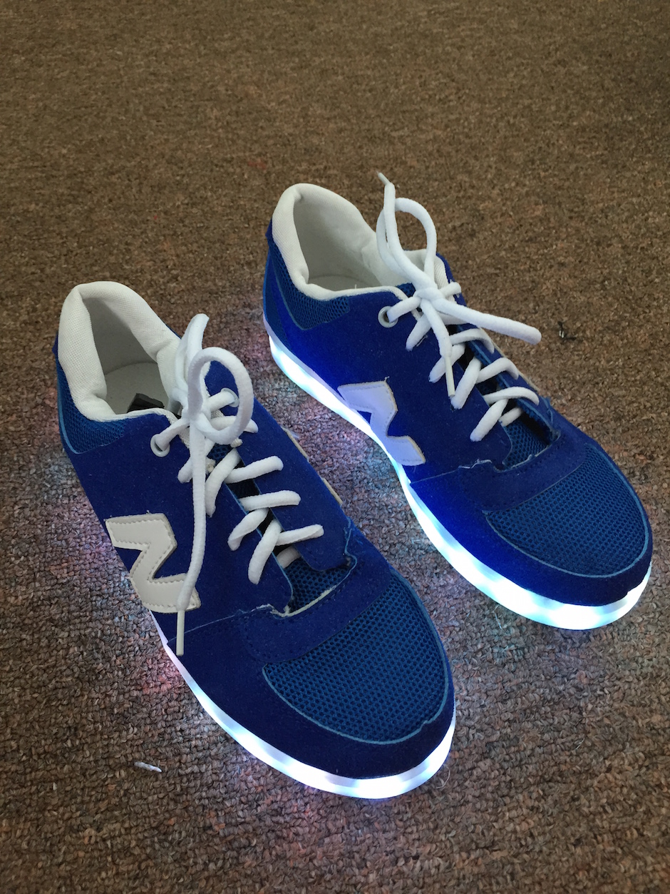 WS003 Cool Multi Colour LED Shoes Blue