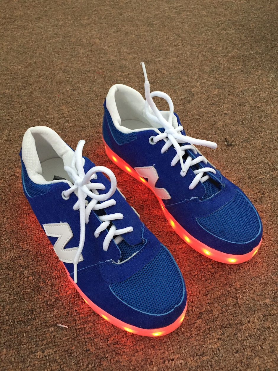 WS003 Cool Multi Colour LED Shoes Blue