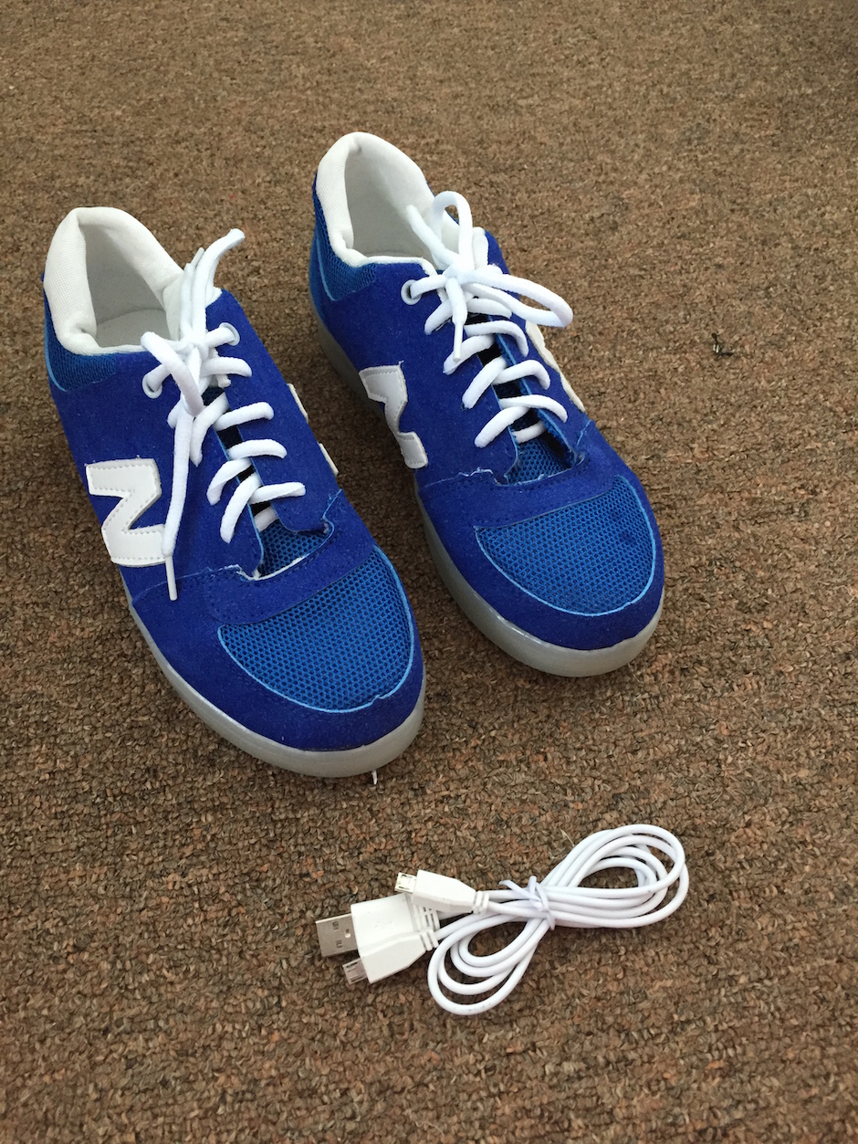 WS003 Cool Multi Colour LED Shoes Blue