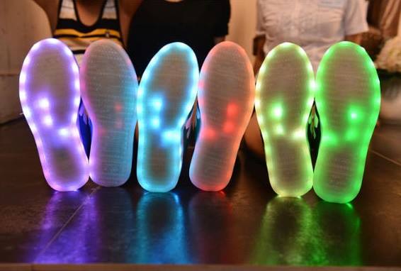 WS003 Cool Multi Colour LED Shoes Blue